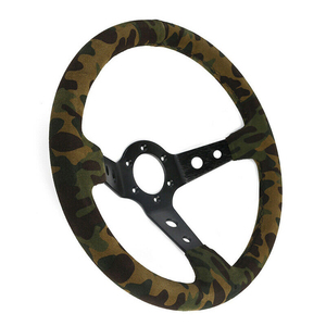 Volante personalizzato camoscio in PVC camoscio per Audi mitMitsubishi - Product Image 3