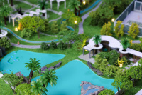 Emlak geliştirme 3D Model bina ölçekli minyatür Model sergi ekipmanları vitrin modeli