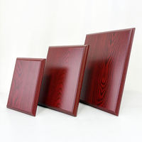 Vente en gros Plaque de certificat en bois rouge vierge Prix Plaques en bois massif vierges MH-MJ0315