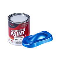 Couleur unie 1K Basecoat Revêtement automatique Peinture de voiture bleue transparente et réparation automobile Peinture en aérosol en résine acrylique