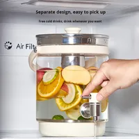 Bouilloire électrique pour la santé, usage domestique, grande capacité de 3 litres, verre borosilicate, commande tactile, ébullition de l'eau, prévention de l'ébullition à sec