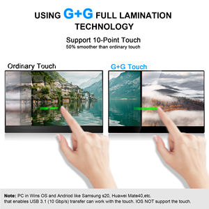 1080p 16 \ "מגע מסך נייד USB-C צג נייד עבור צג hdmi כפול עבור mac חלונות ipad mac - Product Image 6