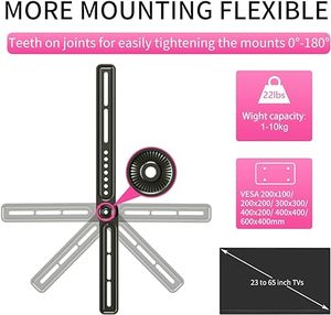 Support universel <span class=keywords><strong>pour</strong></span> <span class=keywords><strong>barre</strong></span> <span class=keywords><strong>de</strong></span> <span class=keywords><strong>son</strong></span> <span class=keywords><strong>TV</strong></span> <span class=keywords><strong>pour</strong></span> montage au-dessus ou sous la télévision, convient à la plupart des téléviseurs <span class=keywords><strong>de</strong></span> 23 à <span class=keywords><strong>65</strong></span> <span class=keywords><strong>pouces</strong></span>, jusqu'à 22 lb - Product Image 3