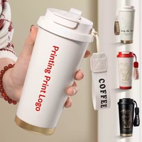 Geschäftsgeschenk Graviertes Logo Maiglöckchen Edelstahl Vakuum-Thermobecher Kältebeständiger Kaffee-Becher Hochwertiger Kinderbecher