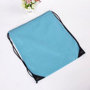 Tùy chỉnh <span class=keywords><strong>Nylon</strong></span> dây kéo Ba lô giá rẻ Polyester khuyến mại Túi Bán buôn Dây Kéo Túi với dây rút đóng cửa - Product Image 3