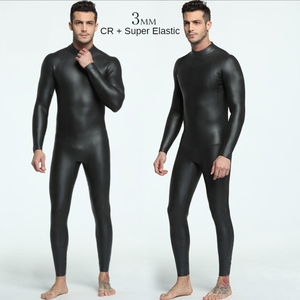Camisa de baño de tela de cuero 3Mm neopreno Cr suave luz suave piel traje húmedo manga larga surf natación traje de neopreno - Product Image 1