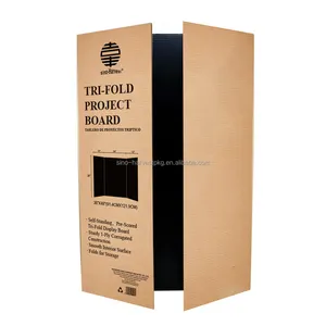 Trifold Poster Board White Fold Presentation Board Science Fair Display Boards Lightweight