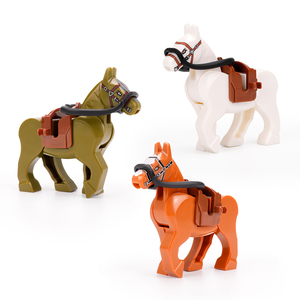 Brinquedos de Blocos de Montar de Cavaleiro Medieval, Mini Figuras de Soldados, Brinquedo Educativo em Plástico ABS <span class=keywords><strong>para</strong></span> Crianças - Product Image 2