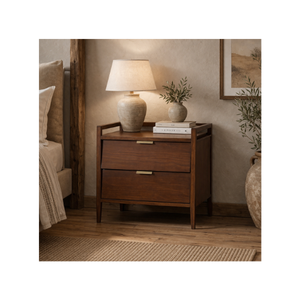 Muebles de Dormitorio de Diseño Moderno y Ecológico, Colección SAPA RANGE, Mesa de Noche de Madera a Buen Precio - Product Image 1