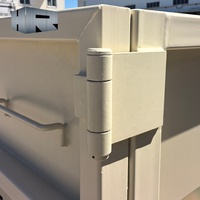 Conteneur à crochet robuste en acier doux Q235/Q345 de 10 à 40 mètres cubes pour l'élimination des déchets solides