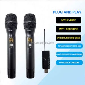 TNH um-u100 mikrofon sistem nirkabel MIK Universal portabel Karaoke jarak jauh kualitas tinggi - Product Image 4