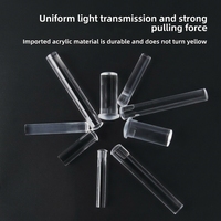 Colonne de guidage lumineux LED transparente de 3,9 mm, tube lumineux indicateur pour panneau de commande d'appareils électroménagers, taille personnalisée OEM ODM