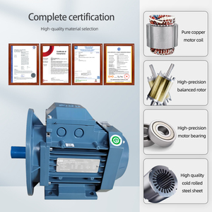 มอเตอร์อะซิงโครนัสสามเฟส ABB IE3 0.75KW M3AA80MB2 แบบ 2 โพล โครงอะลูมิเนียม IMB35 IP55 IC411 แรงดันไฟฟ้า 380V AC ความถี่ 50Hz - Product Image 2