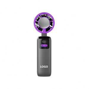 Ventilador de Mano Mini Portátil USB Recargable de Alta Velocidad con Refrigeración Rápida, Compresor de Hielo, Ajuste de Velocidad y Pantalla LED - Product Image 1