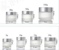 Produsen Krim Kosmetik Premium Modern, Botol Kaca Kosong Custom, Wadah Krim Wajah 50ml 100ml, Wadah Kaca Mewah untuk Krim