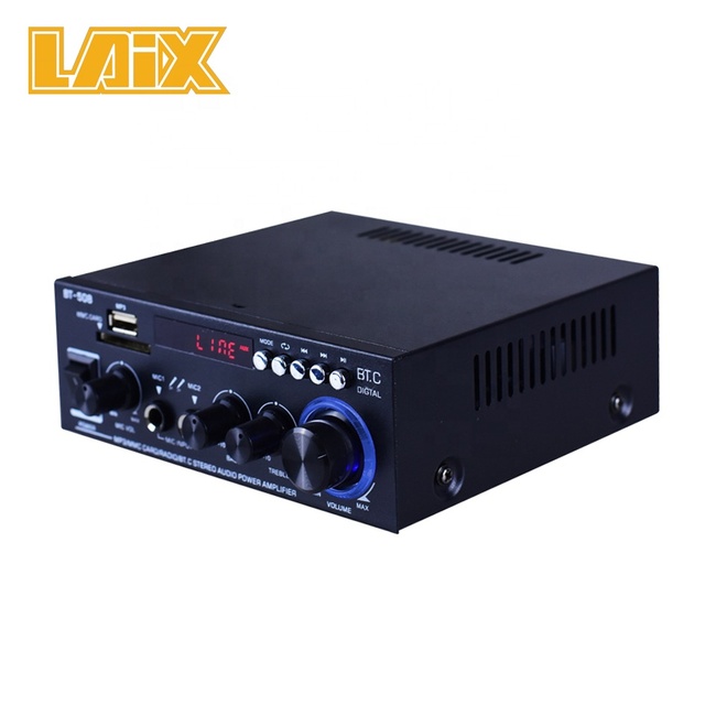 Karaoke Amplifier High Quality 12V 30W Mini Audio Outdoor PA Speaker Power Mixer Amplifier for MP3 Player