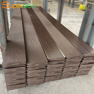 Phong cách hiện đại không thấm nước WPC Composite decking cho ban công hồ bơi sân vườn & cảnh quan ngoài trời rỗng Board - Product Image 4