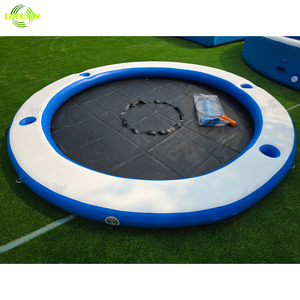 Matelas flottant gonflable vert pour jeux aquatiques, hamac flottant, tapis <span class=keywords><strong>de</strong></span> relaxation solaire, lit gonflable pour la plage - Product Image 1