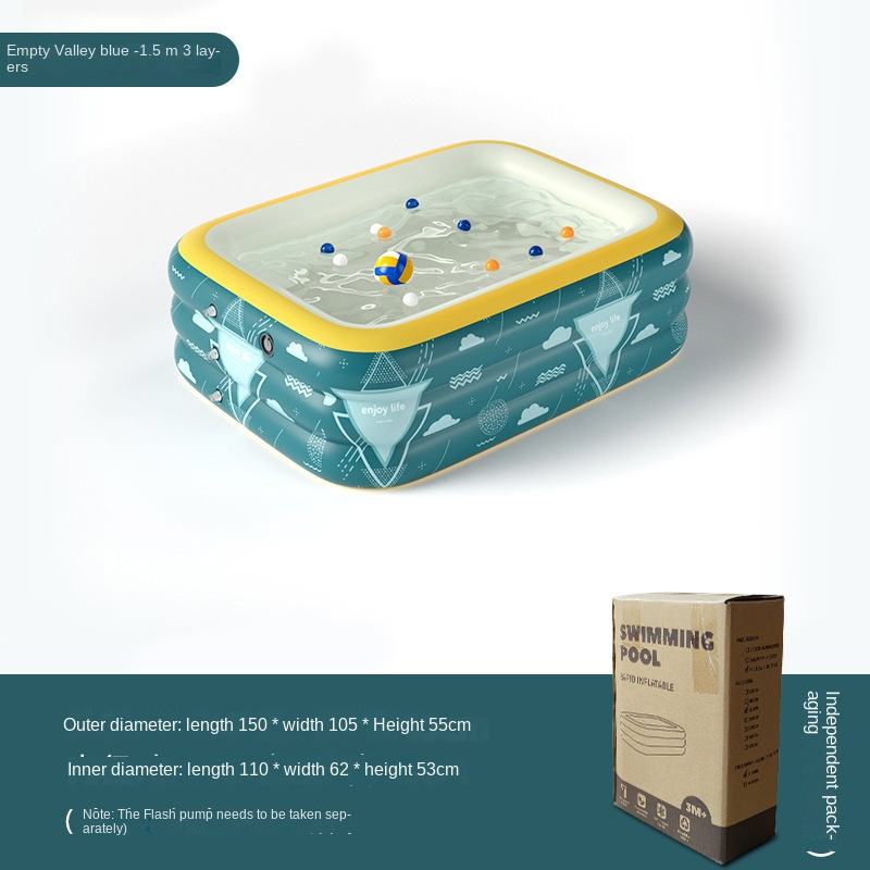 1.5m three-ring blue (does not include air pump)