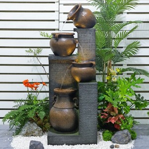 Statue de Bouddha grandeur nature pour <span class=keywords><strong>jardin</strong></span>, fontaine d'eau, cascade, sculpture pour la décoration de cour, de <span class=keywords><strong>jardin</strong></span> ou d'hôtel - Product Image 4