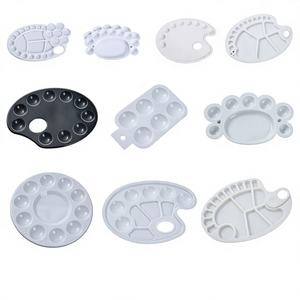 Paleta de Plástico Transparente Básica para Niños, Suministros de Acuarela, Paleta de PP para Estudiantes, Pintura Artística, Bandeja de Pintura Plástica para Mezclar Colores - Product Image 1