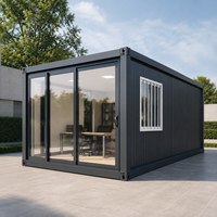 Maison d'hôtes préfabriquée moderne de luxe pour jardin, conteneur extensible de 20 pieds, maison modulaire pliable, mini-maison en acier