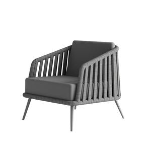 Canapé d'extérieur en rotin en forme de L avec structure en alliage d'aluminium, ensemble de jardin imperméable - Product Image 1