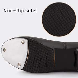 Zapatos de Claqué Dynadans para Niños, Unisex, de Piel Sintética, con Cordones, Tacón Plano, Embalaje en Caja, Modelo 603 - Product Image 6