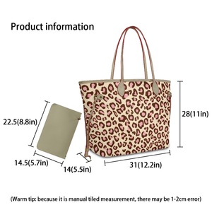 Borsa Tote Trendy Personalizzata in Pelle PU con Stampa Leopardata e Camouflage, Borsa a Tracolla con Cerniera per Donna - Product Image 6