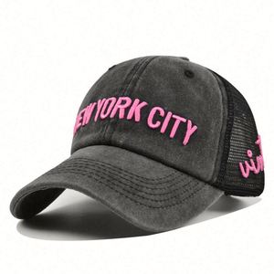 Customized Embroidery Gorras Washed Cotton Unisex Sports Baseball Cap With <b>Mesh</b> Outdoor Casual Baseball Cap <b>Net</b> Trucker Cap - Product Image 3