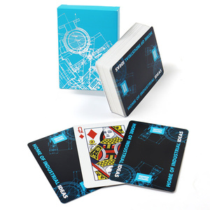 Venta al por mayor profesional personalizado para la baraja de naipes real de plástico para juego de cartas impresas con estuche promocional - Product Image 4