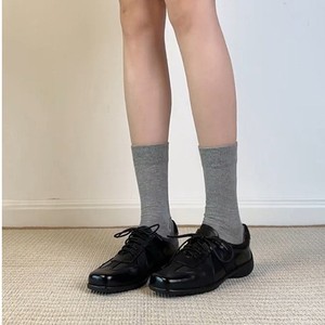 Zapatos Oxford de Piel Auténtica Negros con Cordones, Punta Redonda, Transpirables, para Caminar, para Mujer, para Todas las Temporadas, Color Sólido - Product Image 2