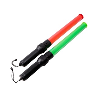 Bâton de signalisation LED multifonctionnel en ABS de 30 cm pour la nuit, avec avertisseur sonore et lumière d'avertissement pour la gestion du trafic - Product Image 1