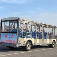 Voiture électrique de tourisme 23 places la plus vendue avec batterie 72V 100A et vitesse de 60 km/h pour sites touristiques et centres de villégiature
