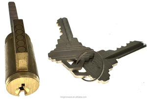 Serrure à cylindre à bouton en laiton avec 3 clés pour porte intérieure de confidentialité - Product Image 3