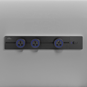 Adaptor rel aluminium 220V standar EU, jalur daya dapat dilepas dengan port USB, Colokan dan soket, penggunaan di rumah, aluminium - Product Image 1