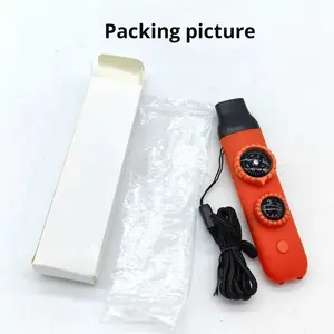 Forniture di Emergenza Multifunzione: Fischietto in Plastica, Termometro, Bussola per Sopravvivenza e Soccorso - Verde, Arancione, Nero (Per Osservatori) - Product Image 3
