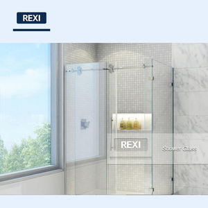 Rexi Frameless hiện đại trượt vòi hoa sen Tủ Màn hình 8mm 10mm 12mm rõ ràng cứng Tempered Kính phân vùng mở phong cách - Product Image 3