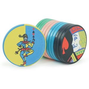 Fichas de póker de cerámica con diseño personalizado de rey y reina, monedas de juego de <span class=keywords><strong>casino</strong></span> sin denominación - Product Image 4