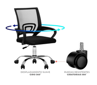 Vente directe d'usine, chaise de bureau ergonomique économique à hauteur réglable avec fauteuil pivotant en maille