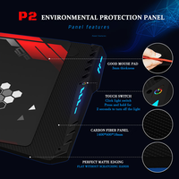 Lampe LED RGB Yizhuo convertible grande taille pour e-sport, bureau, PC gaming, construction métallique en forme de Z, design compact pour utilisation informatique