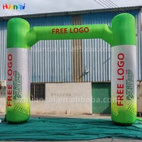 Logo personnalisé Publicité gonflable Début et ligne d'arrivée Arche gonflable LED extérieure Sport Arche Porte pour événements