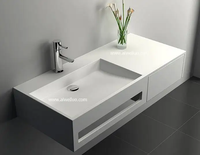 Kleines Waschbecken/Waschbecken/Waschbecken aus indischem Marmor, Wand waschbecken
