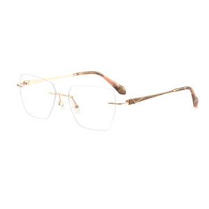 Gafas ópticas LE6498 sin montura de Metal de lujo para mujer, gafas de negocios sólidas a la moda, marcos de vidrio óptico de moda - Product Image 5