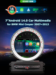 Autoradio GPS Erisin ES8518M 7 Pouces Android 14 avec Lecteur DVD, 4G DSP LTE, CarPlay Sans Fil et Processeur 8 Cœurs pour BMW <span class=keywords><strong>Mini</strong></span> <span class=keywords><strong>Cooper</strong></span> - Product Image 2