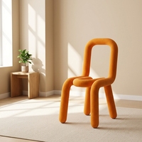 Chaise Alien pas chère, style postmoderne, luxe léger, chaise individuelle minimaliste, inspirée d'Instagram, chaise de salle à manger nordique, créative et moderne