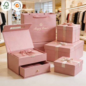 <span class=keywords><strong>Cajas</strong></span> Rígidas Ecológicas de Cartón Kraft con Recubrimiento UV, Bolsas con Ventana y Cinta Magnética, Embalaje para Perfumes, Portátiles y con Relieve - Product Image 5