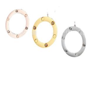 Nuevo collar de lujo de acero inoxidable con un solo anillo, chapado en oro de 18 quilates. - Product Image 3