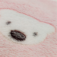 Polaire corail double face 230gsm offset jacquard panda bear warm home wear household goods fabric