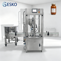 Équipement de remplissage industriel ESKO pour adhésifs, mastics, graisses silicone et lubrifiants, machine d'emballage avec fonction de chauffage